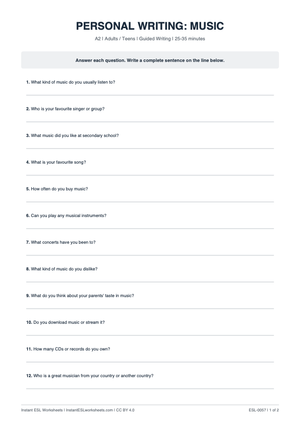 Page 1 of Music
