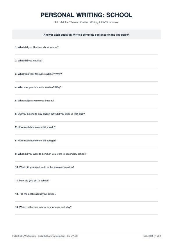 Page 1 of School