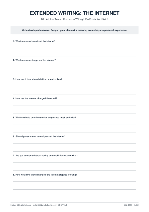 Page 1 of The Internet