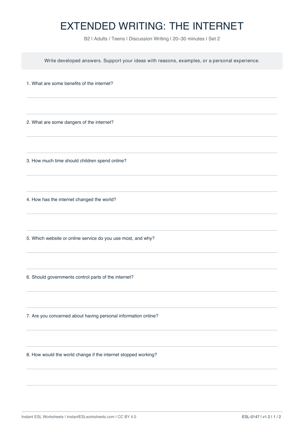 Page 1 of The Internet