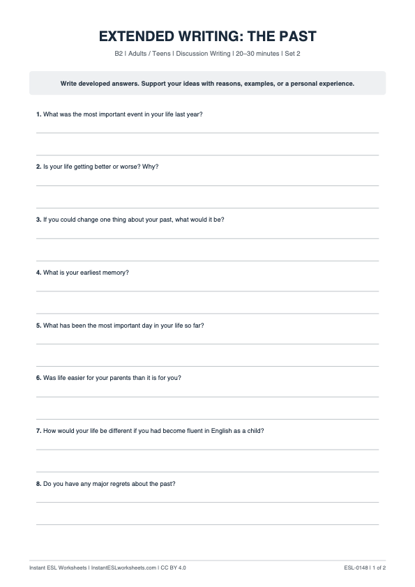 Page 1 of The Past