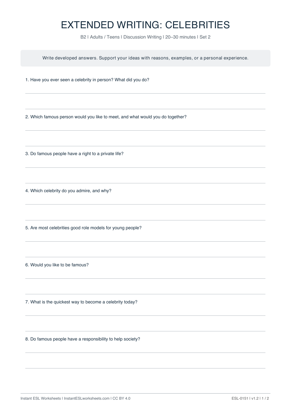 Page 1 of Celebrities