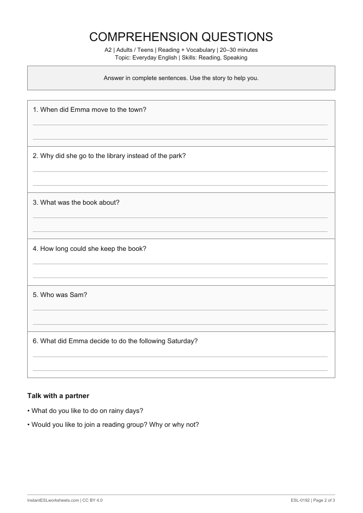 Page 2 of A New Saturday Plan