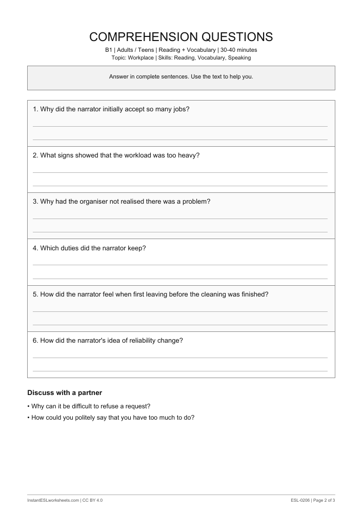 Page 2 of Learning to Say No