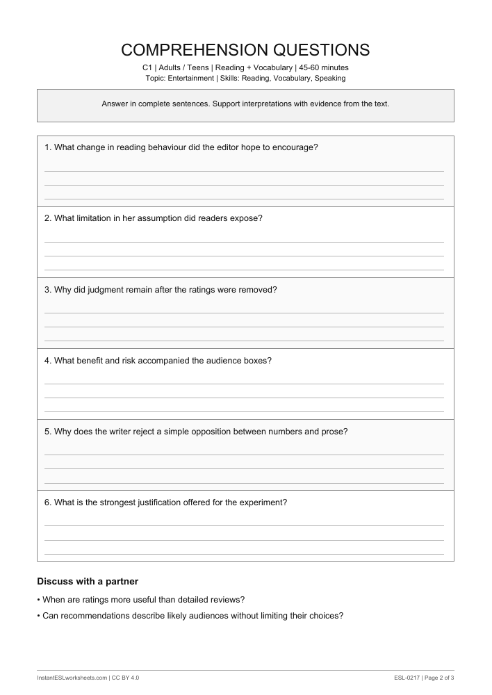 Page 2 of A Review with No Stars