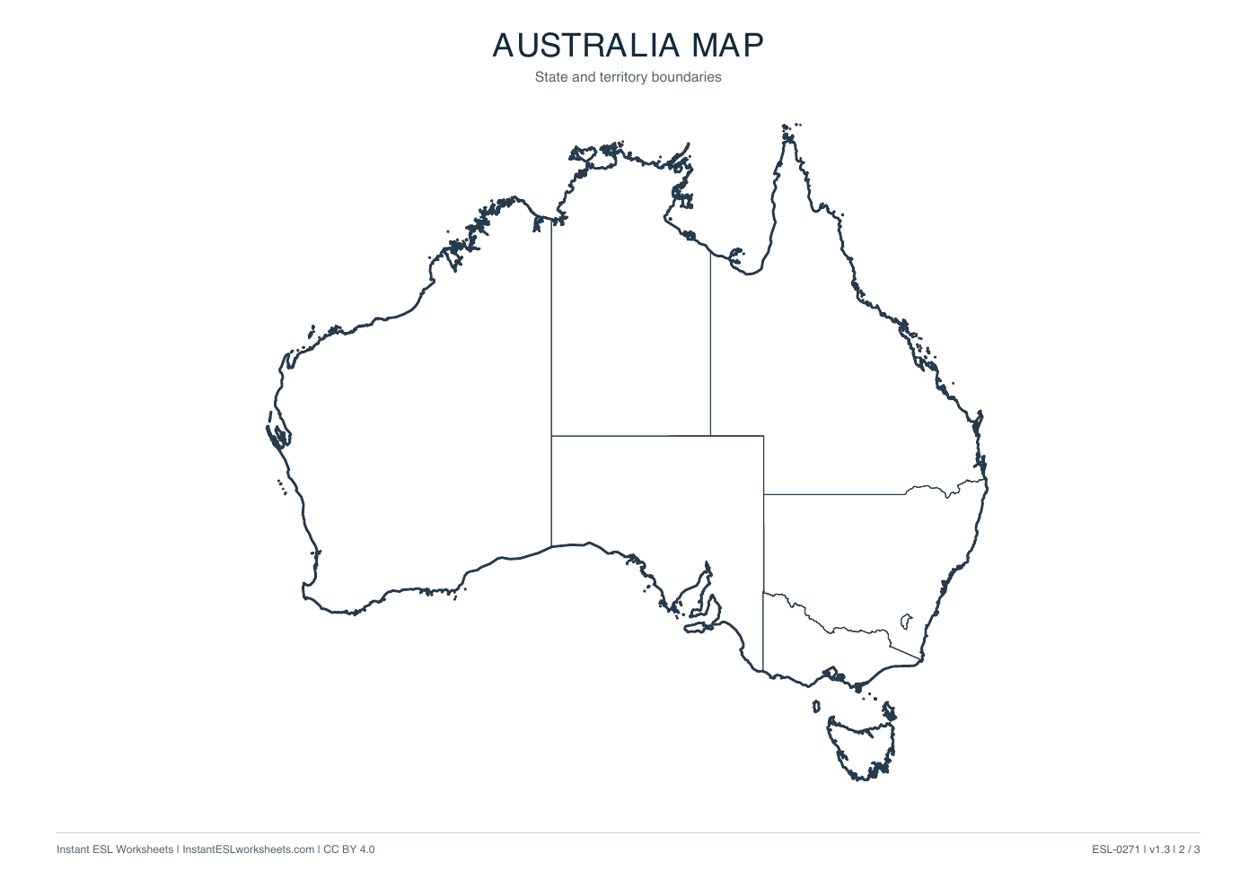 Page 2 of Australia Maps: Outline, Boundaries and Names
