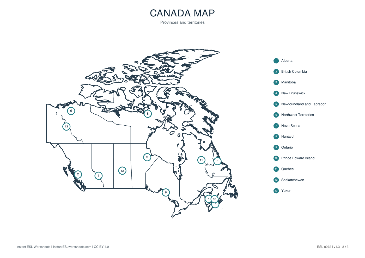 Page 3 of Canada Maps: Outline, Boundaries and Names