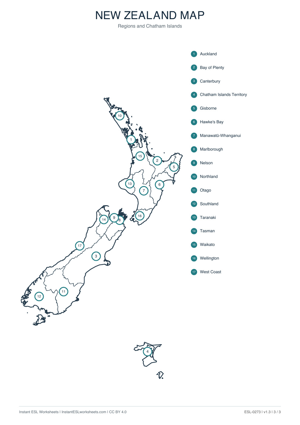 Page 3 of New Zealand Maps: Outline, Boundaries and Names