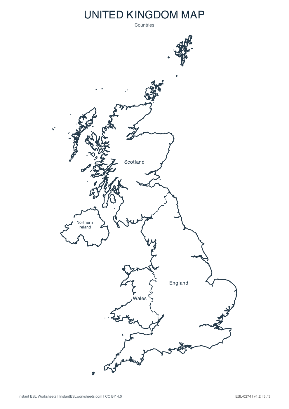 Page 3 of United Kingdom Maps: Outline, Boundaries and Names