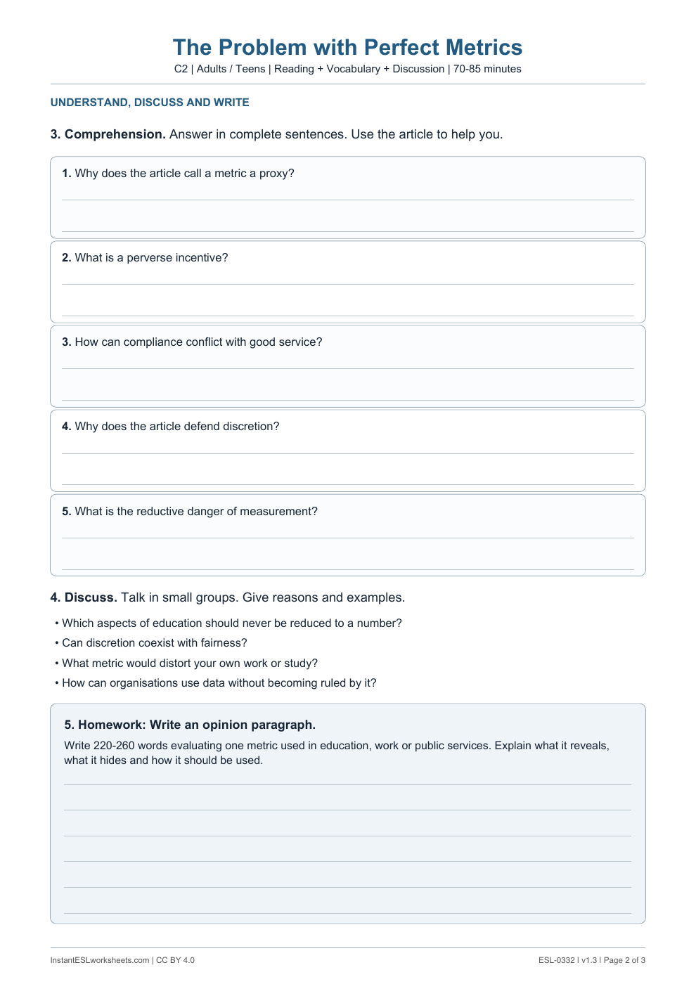 Page 2 of The Problem with Perfect Metrics