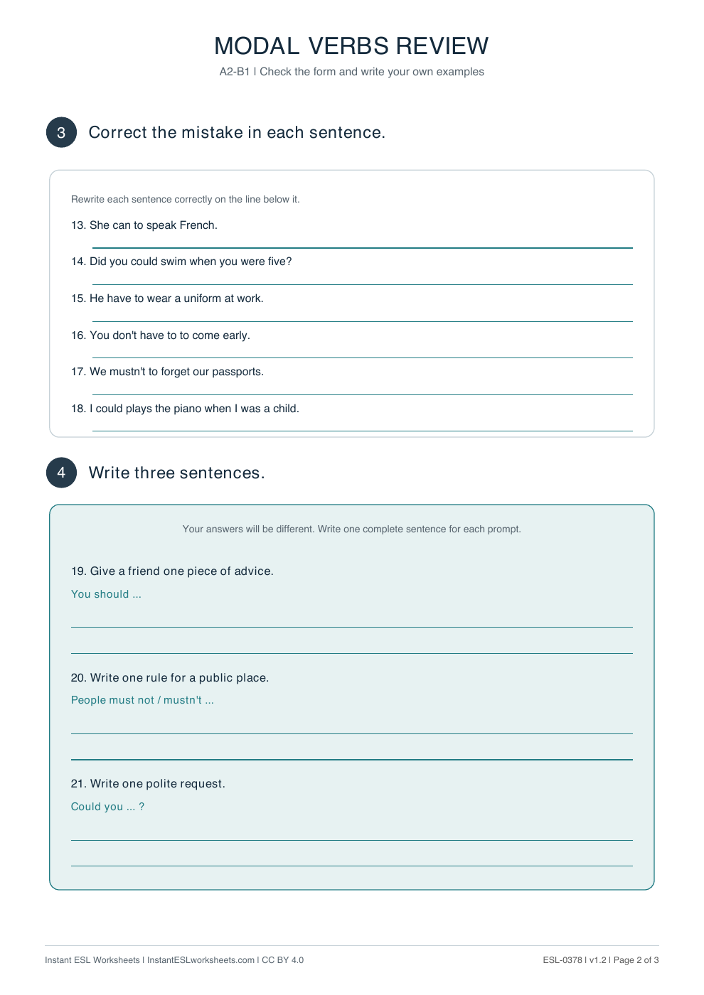 Page 2 of Modal-Verbs-Review: Practice