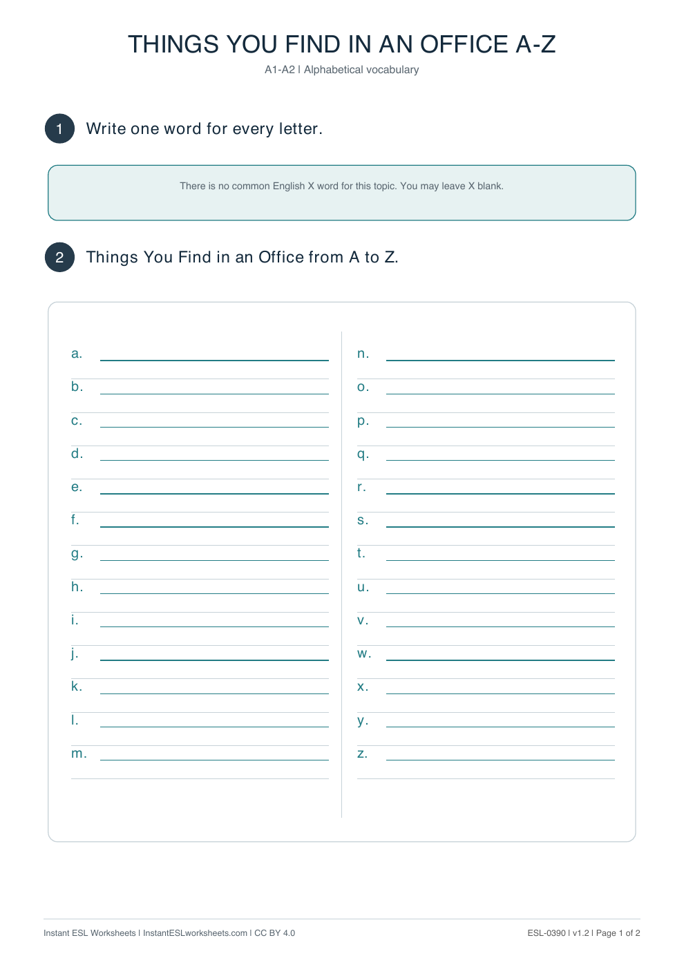 Page 1 of Things-in-an-Office-A–Z