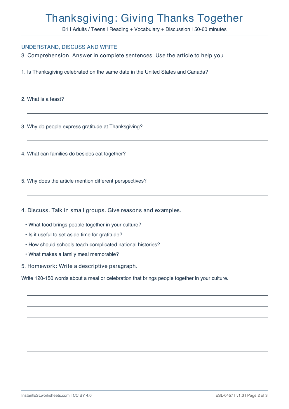 Page 2 of Thanksgiving: Giving Thanks Together